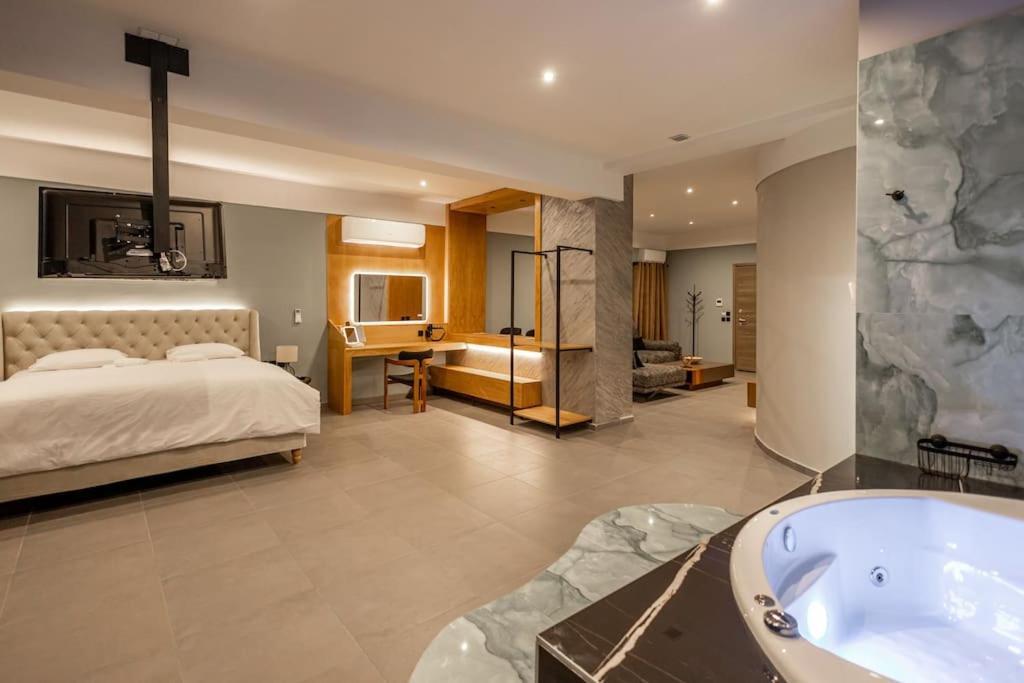 Smaragdi Luxury Jacuzzi Apartment Noho Premium Living Atena Exterior foto