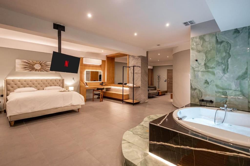 Smaragdi Luxury Jacuzzi Apartment Noho Premium Living Atena Exterior foto